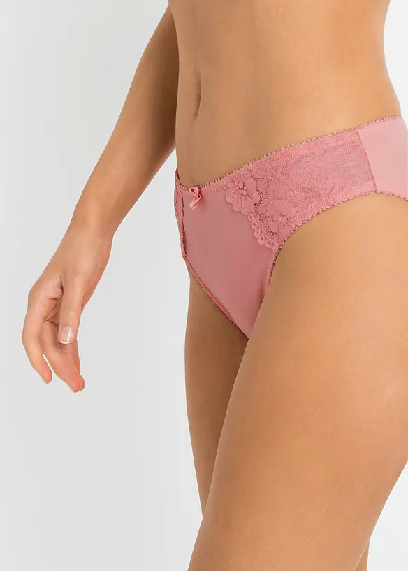 Lot de 2 slips avec dentelle, bonprix