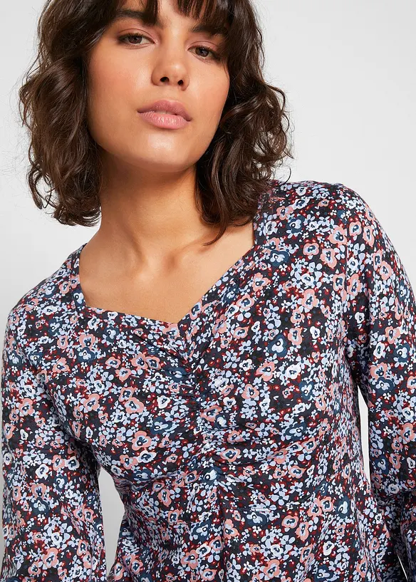 Shirt-Tunika aus Baumwoll-Viskose-Mix, bonprix