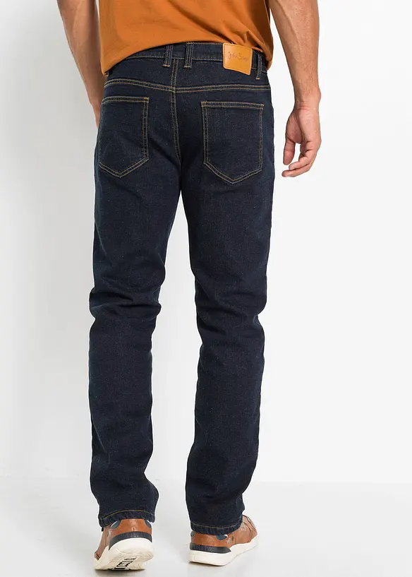Jean extensible classique à doublure thermique en polaire, bonprix