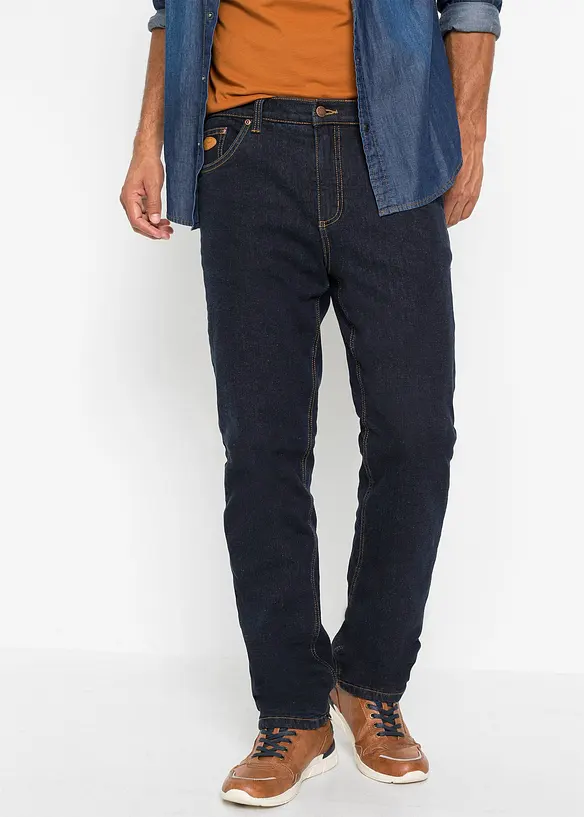 Jean extensible classique à doublure thermique en polaire, bonprix