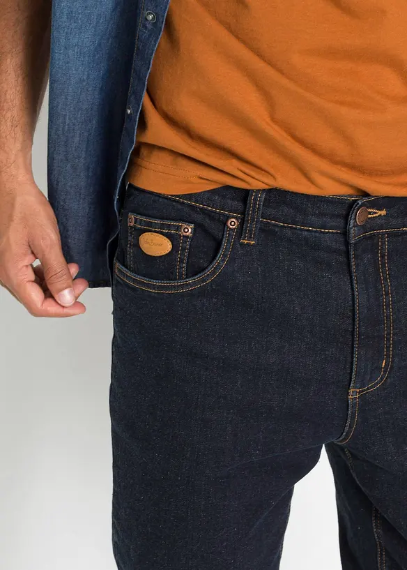 Jean extensible classique à doublure thermique en polaire, bonprix
