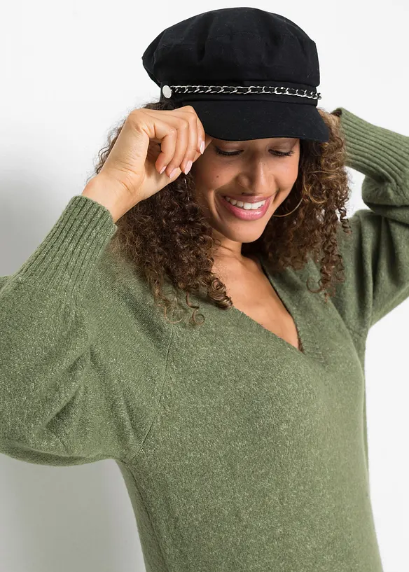 Oversized Strickkleid in Midilänge, bonprix