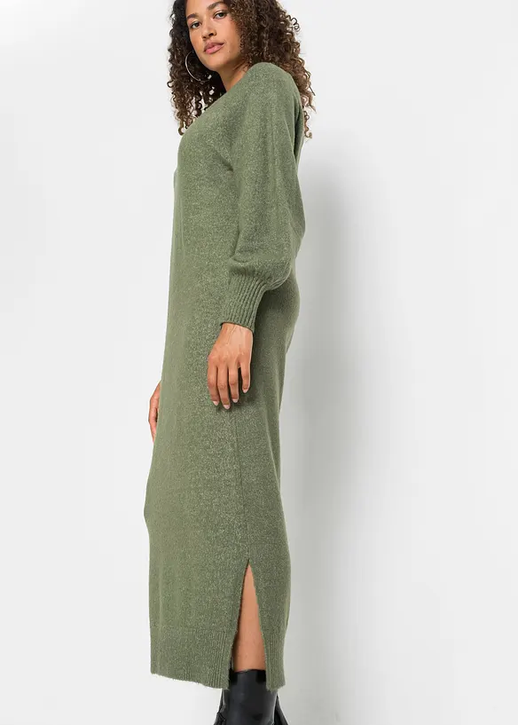 Oversized Strickkleid in Midilänge, bonprix