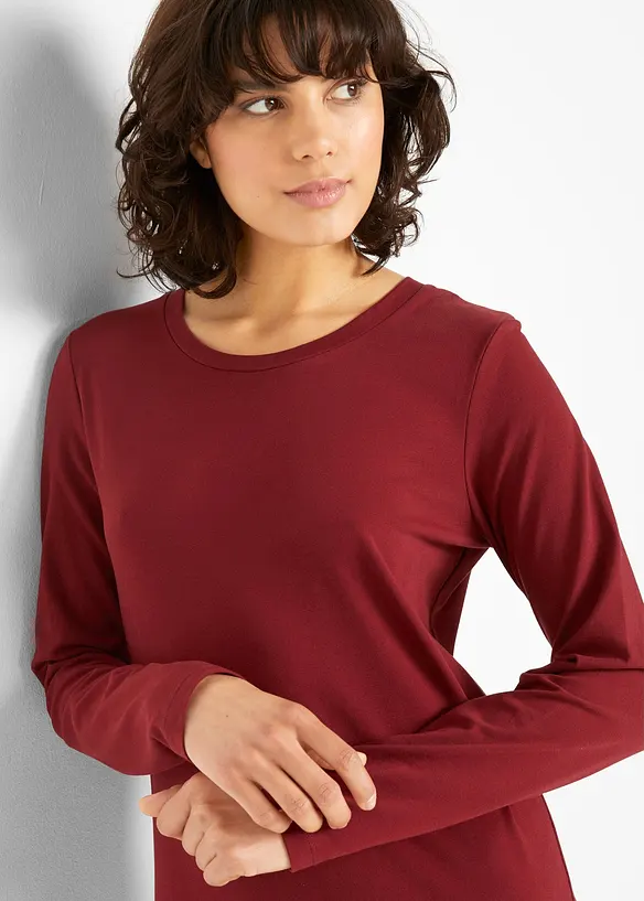 Jerseykleid aus Baumwolle mit Stretch (2er Pack), bonprix