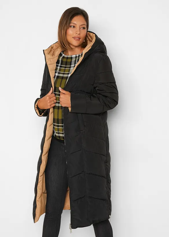 Doudoune longue et réversible, bonprix