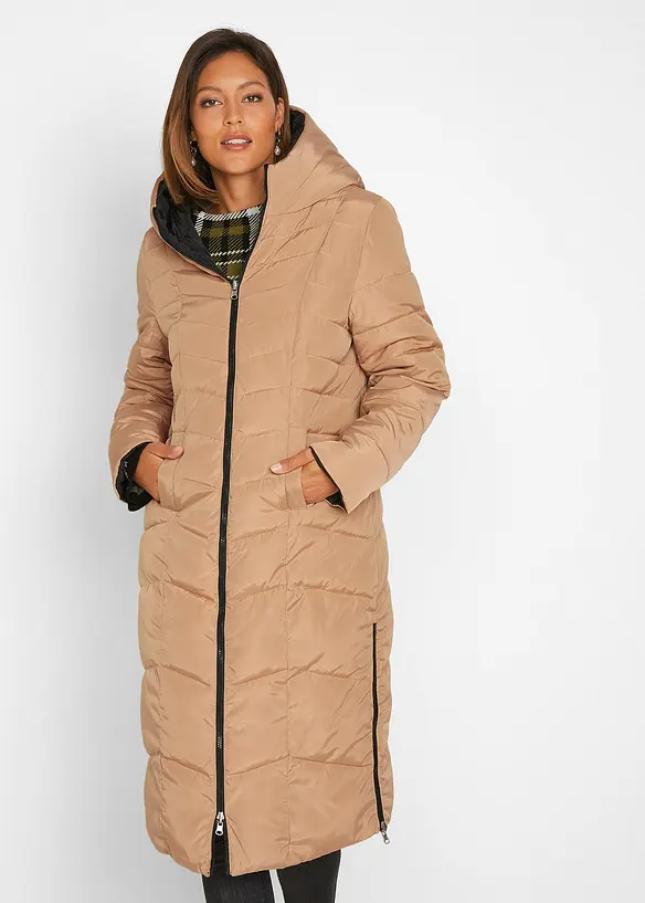 Doudoune longue et réversible, bonprix