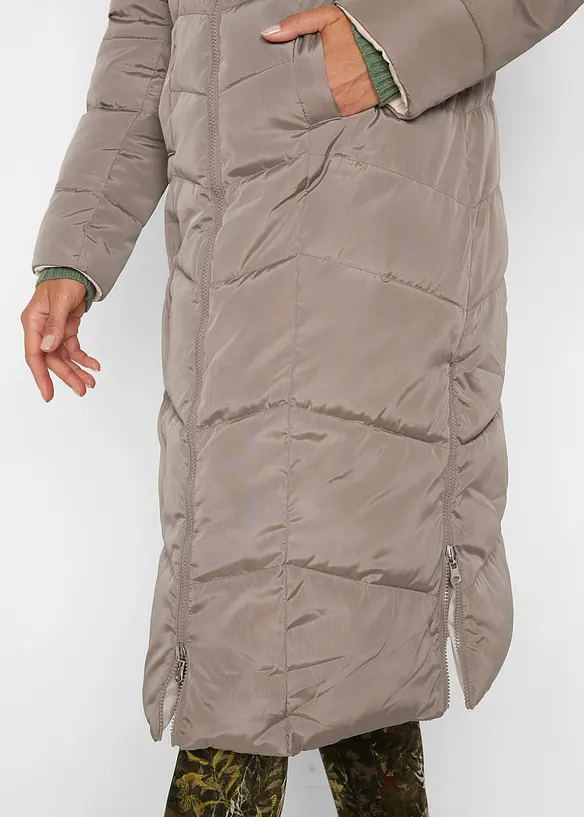 Doudoune longue et réversible, bonprix