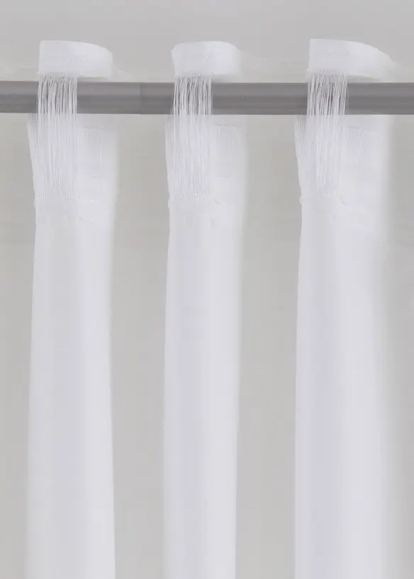 Microfaser Vorhang mit Blumenmuster (1er Pack), bonprix