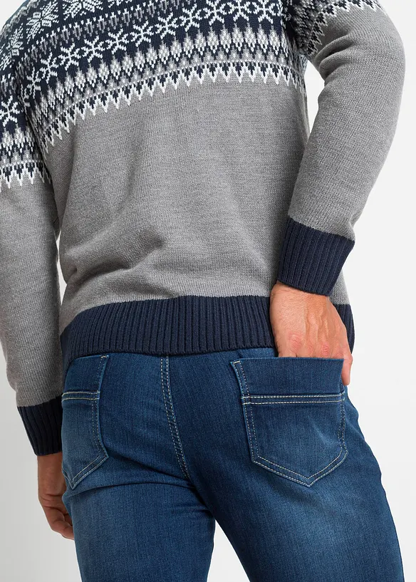 Norweger-Pullover mit Troyerkragen, bonprix