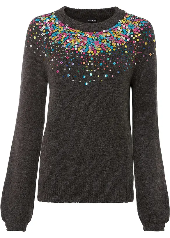 Pull à paillettes, bonprix