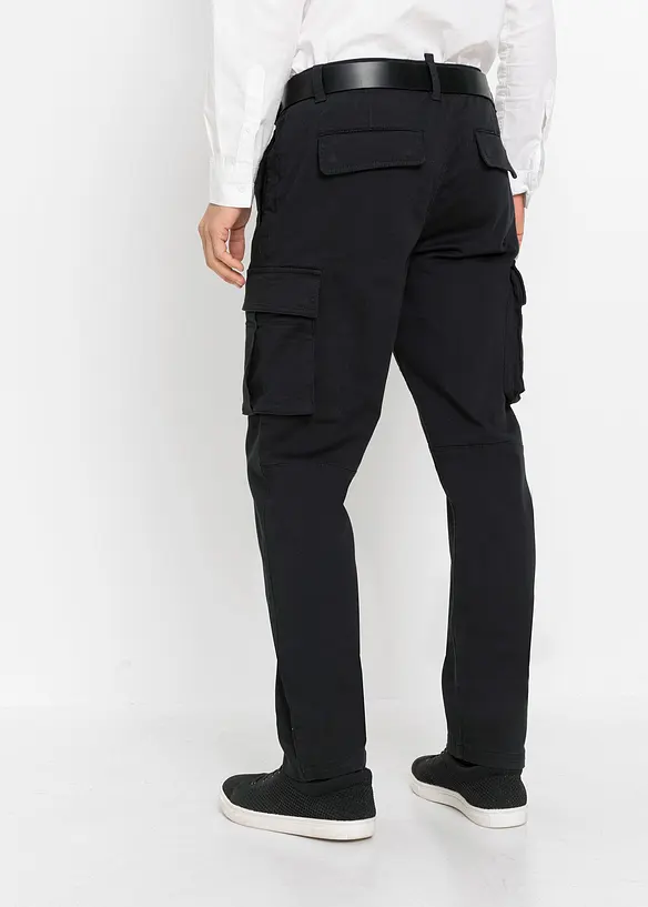 Pantalon droit en coton extensible, regular, bonprix