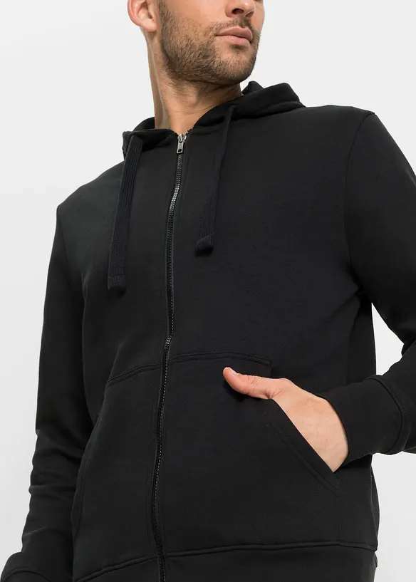 Lot de 2 sweats à capuche zippés , bonprix