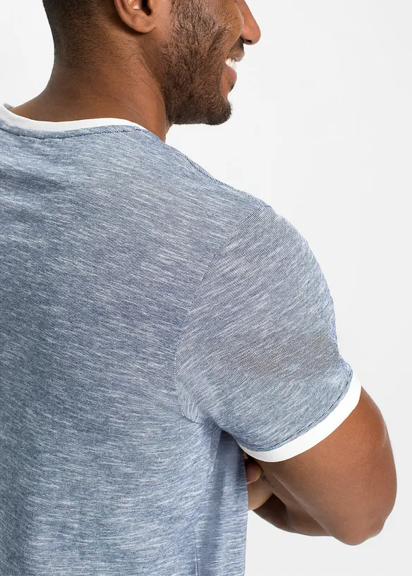 T-shirt en coton avec laçage, bonprix