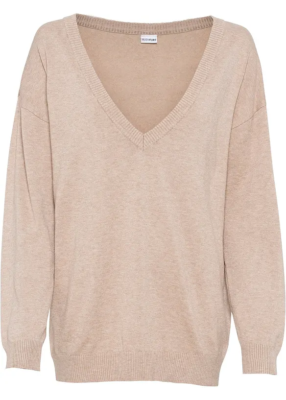 Oversize-Pullover aus Viskose- mix, bonprix