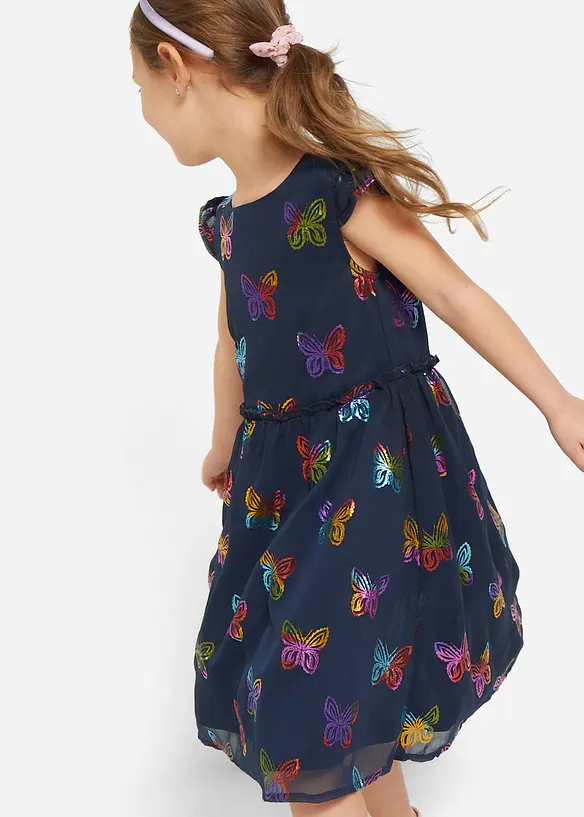 Robe trapèze en crêpe, bonprix