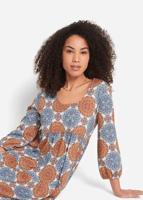 Shirtkleid aus fließendem Viskose-Mix, bonprix
