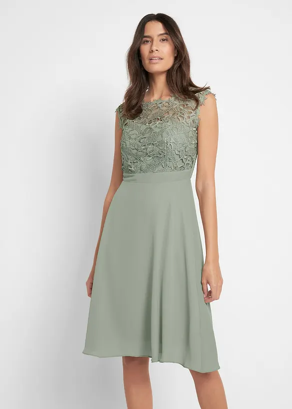 Robe courte à dentelle, bonprix