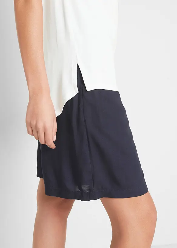 T-shirt long en viscose extensible, bonprix