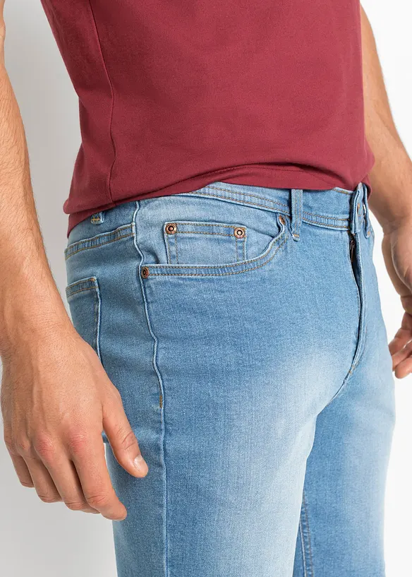 Lot de 2 bermudas en jean extensible, Regular, bonprix