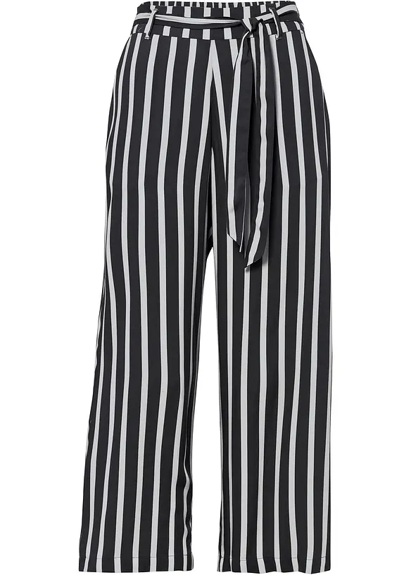 Pantalon palazzo taille haute, bonprix