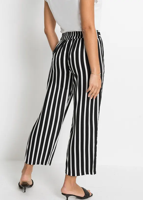 Pantalon palazzo taille haute, bonprix