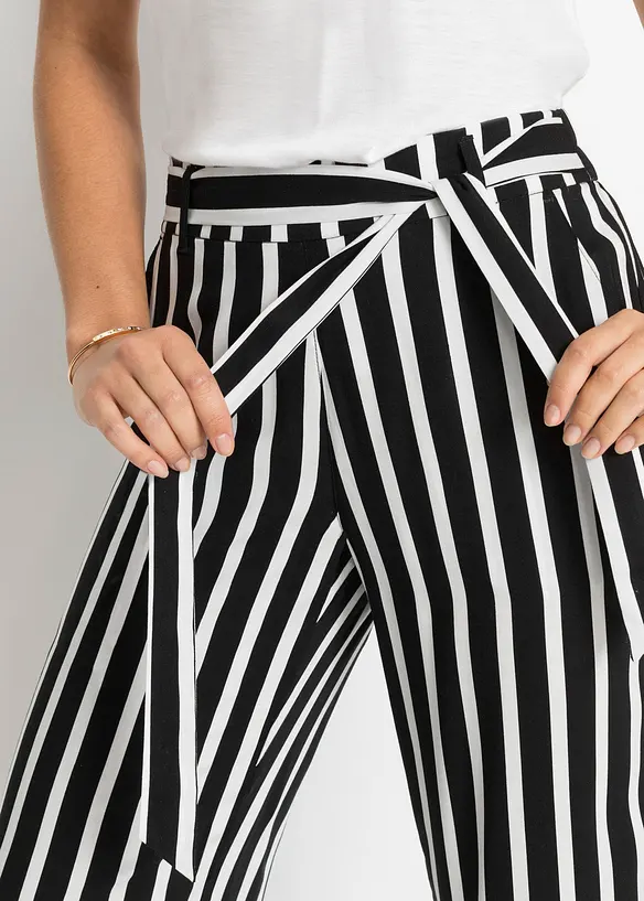 Pantalon palazzo taille haute, bonprix