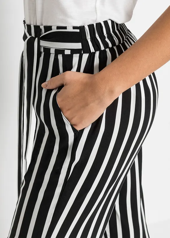 Pantalon palazzo taille haute, bonprix