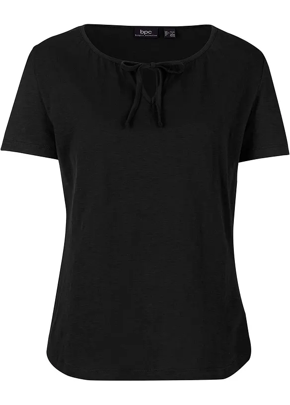 T-shirt à laçage, manches courtes, bonprix
