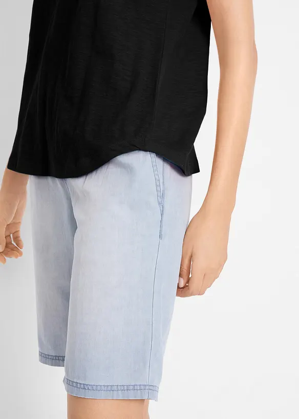 T-shirt à laçage, manches courtes, bonprix