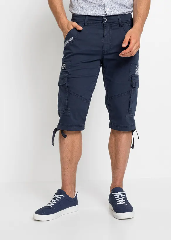 Bermuda long avec poches cargo, Regular, bonprix