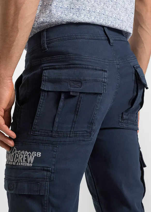 Bermuda long avec poches cargo, Regular, bonprix