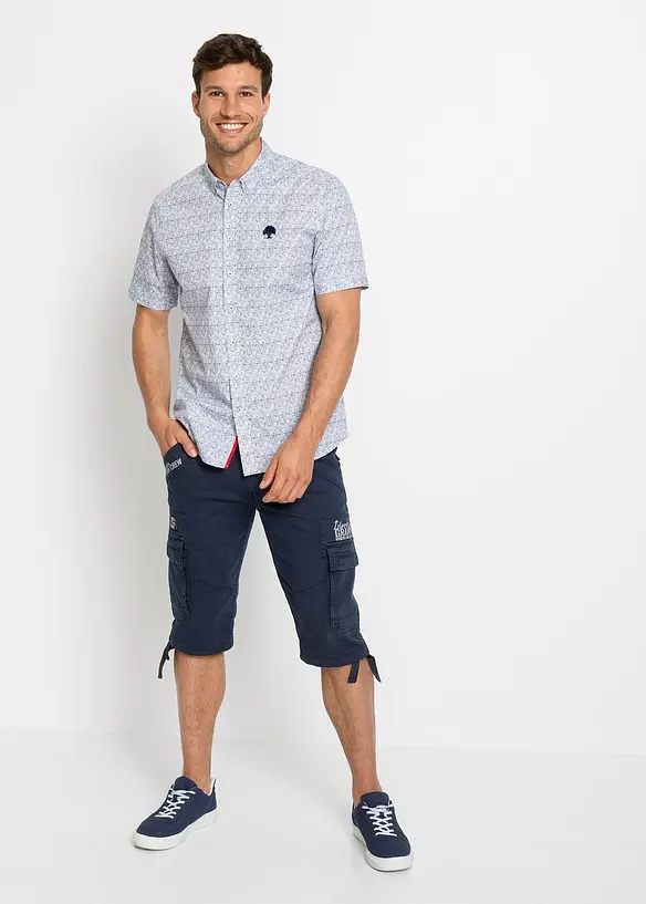Bermuda long avec poches cargo, Regular, bonprix