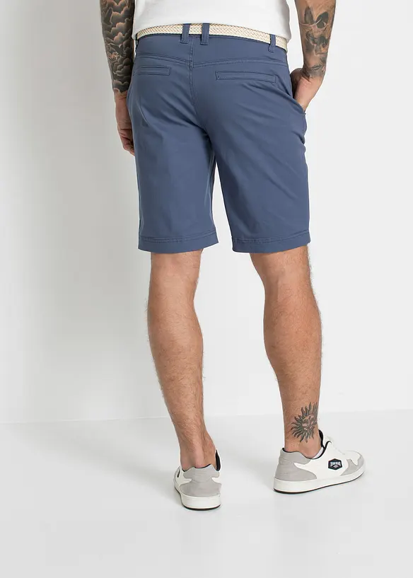 Bermuda chino extensible avec ceinture, Regular Fit, bonprix