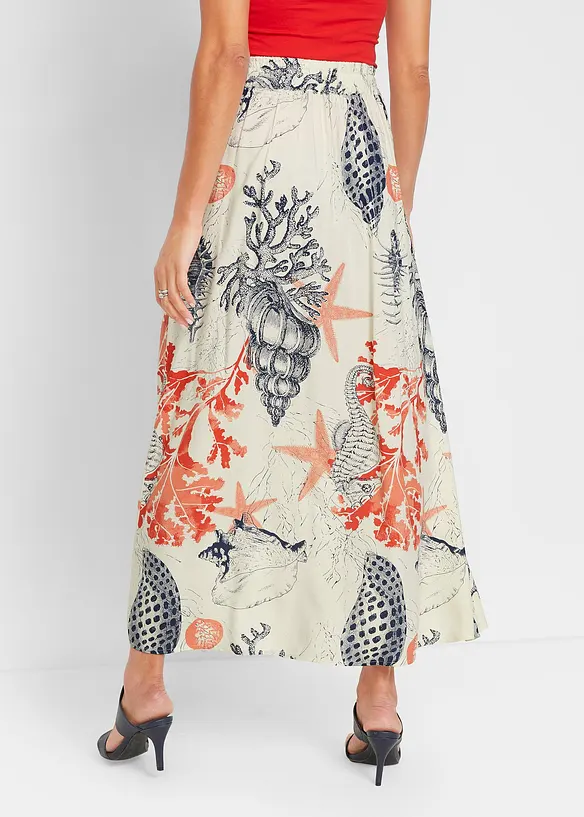 Maxirock aus fließender Viskose, bonprix