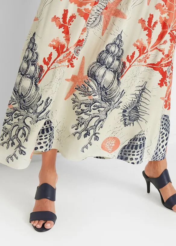 Maxirock aus fließender Viskose, bonprix