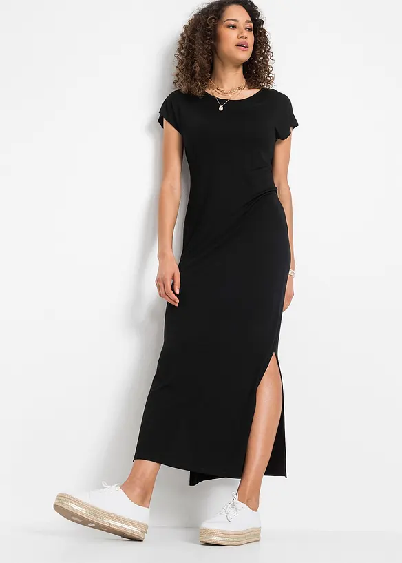 Jerseykleid aus fließendem Viskose-Elasthan-Mix, bonprix
