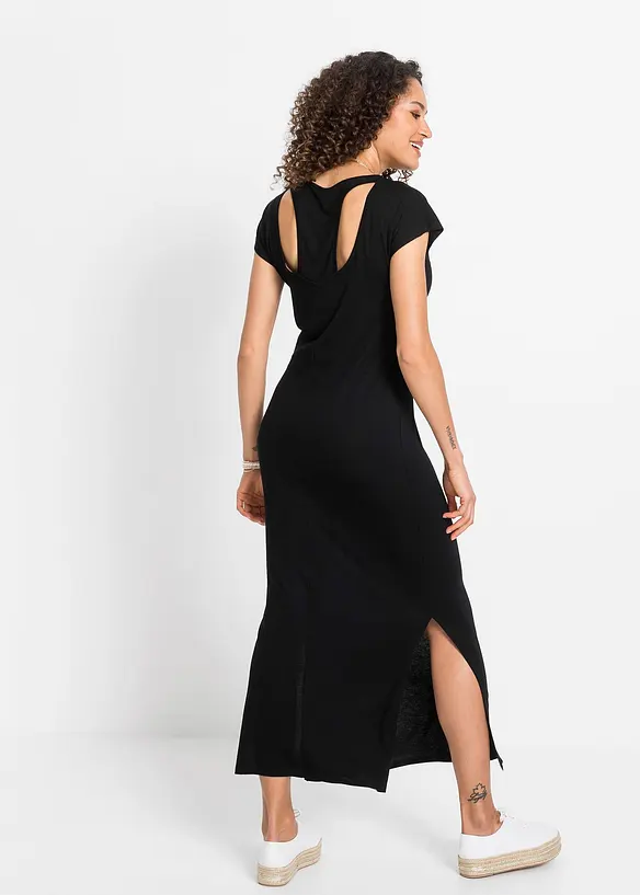 Jerseykleid aus fließendem Viskose-Elasthan-Mix, bonprix