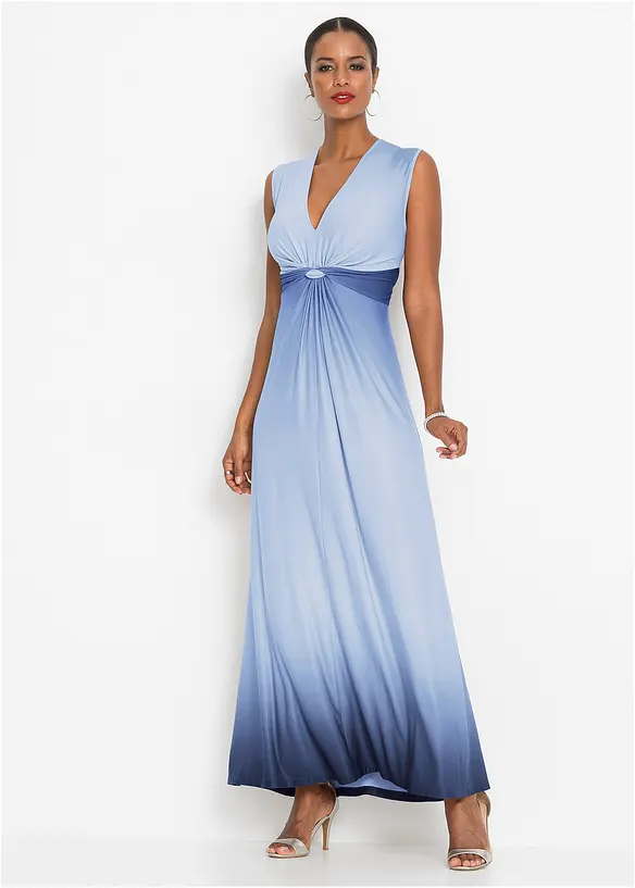 Jerseykleid mit Drapierung, bonprix