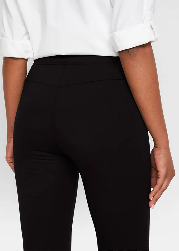 Lot de 2 leggings évasés en coton mélangé, bonprix