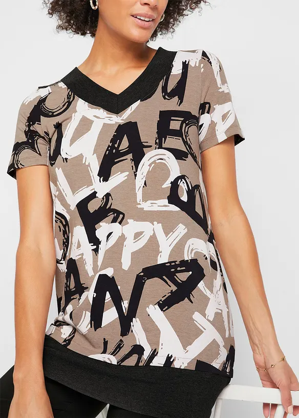 Long-Shirt mit Kurzarm, bonprix