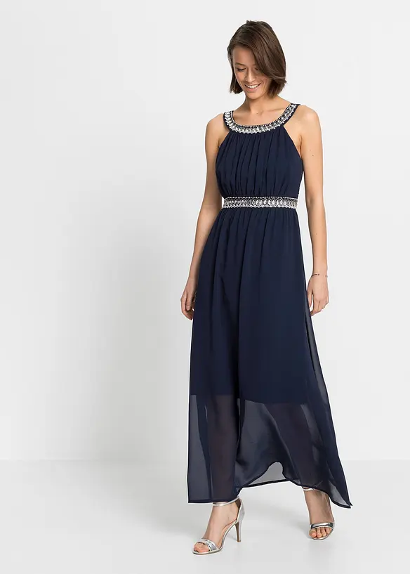 Maxikleid mit Strassstein-Applikation, bonprix