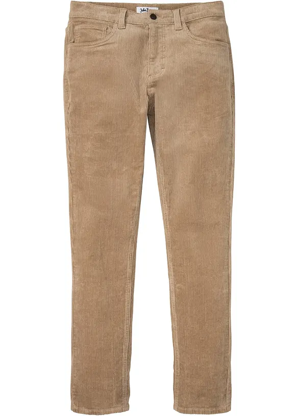 Pantalon en velours côtelé extensible et confortable, Slim, bonprix