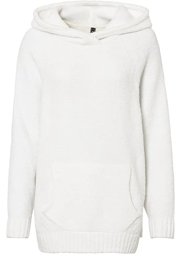 Pull à capuche en maille peluche, bonprix
