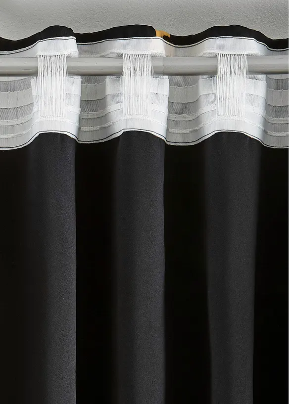 Rideau occultant avec imprimé papillons brillant (1 pce), bonprix