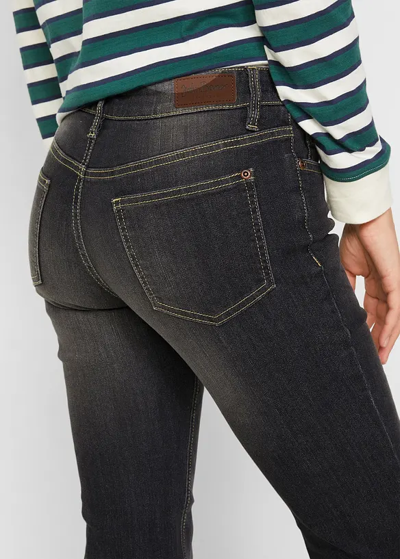 Bootcut Jeans Mid Waist, Komfort-Stretch, bonprix