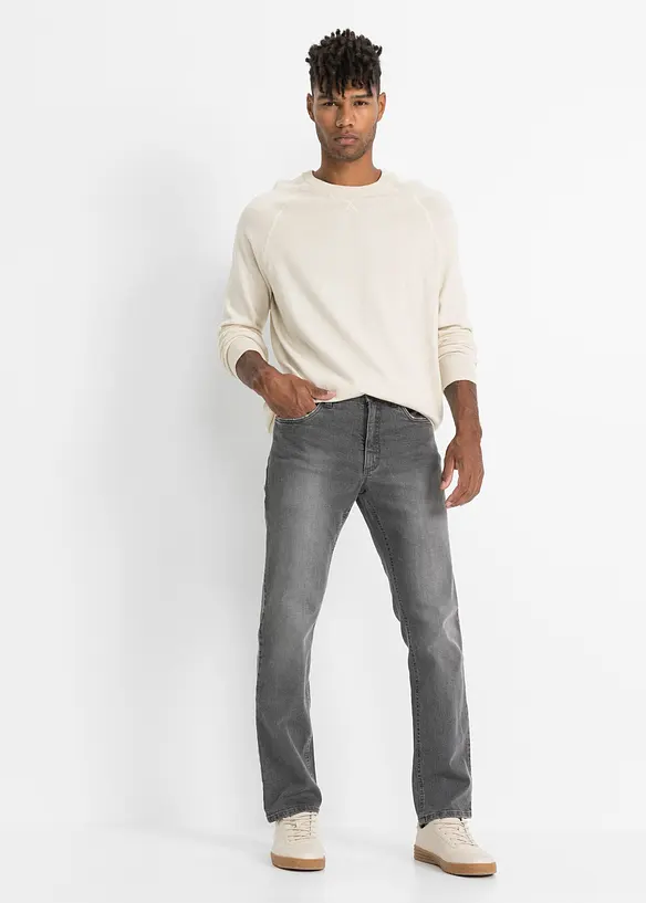 Jean droit extensible coupe confort, Regular, bonprix