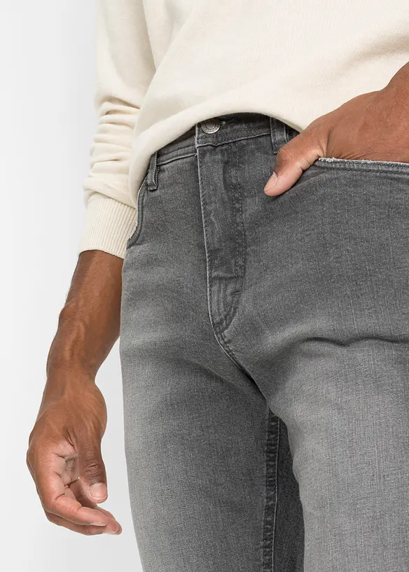 Jean droit extensible coupe confort, Regular, bonprix