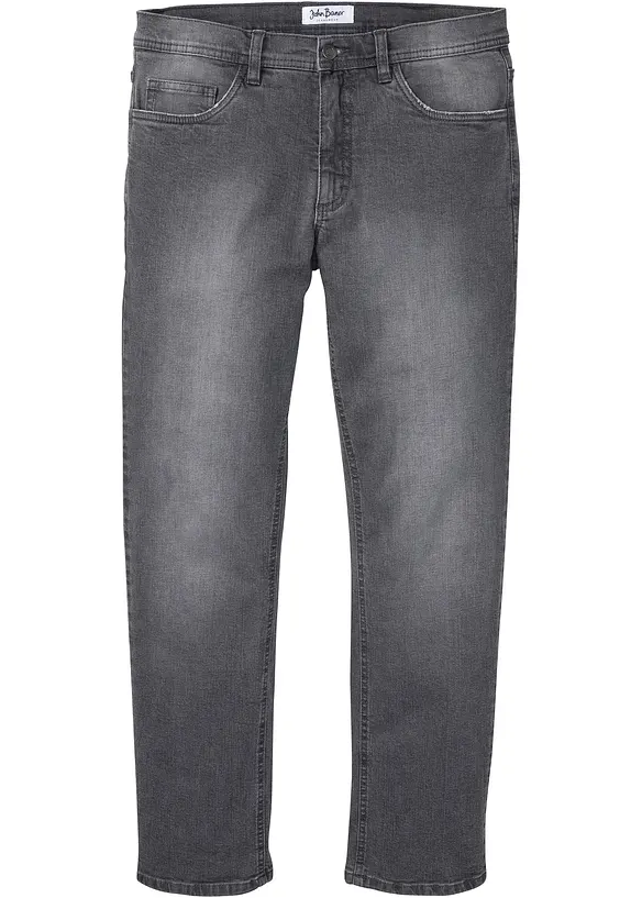Jean droit extensible coupe confort, Regular, bonprix