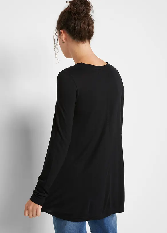 Langarm-Shirt aus softer Viskose, bonprix