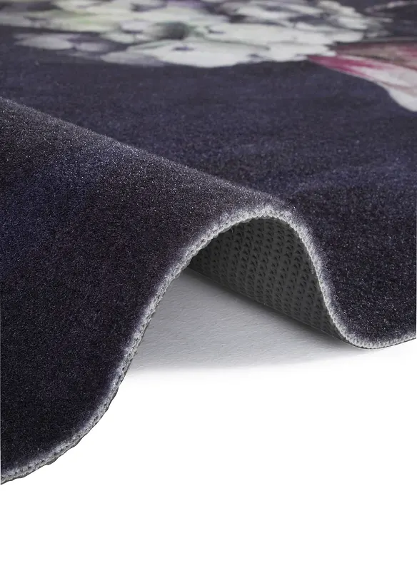 Tapis lavable avec de grandes fleurs, bonprix